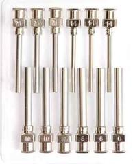 12 Pack – Dispensing Needle 1 – All Metal, Stainless Steel Blunt Tip Luer Lock