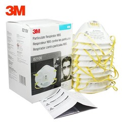 10 PCs 3M 8210V N95 Particulate Respirator Protective Dust Masks