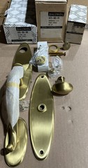 Baldwin 6573-060-FD Estate Trim Set Springfield Satin Brass/Brown Full Kit NOS