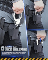 Handcuff Case Quick Release to Handcuffs, Molle Handcuff Pouch Fit