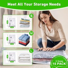 Vacuum Seal Bags for Clothing with Wireless Electric Pump – Travel & Home Use,