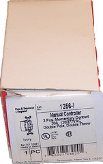 Pass & Seymour 1256-I Manual Controller 3 Position Momentary Contact DPDT