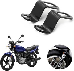 Motorcycle Rear Turn Signal Relocation Brackets, 2PCS Uni Style: Black/L Shape