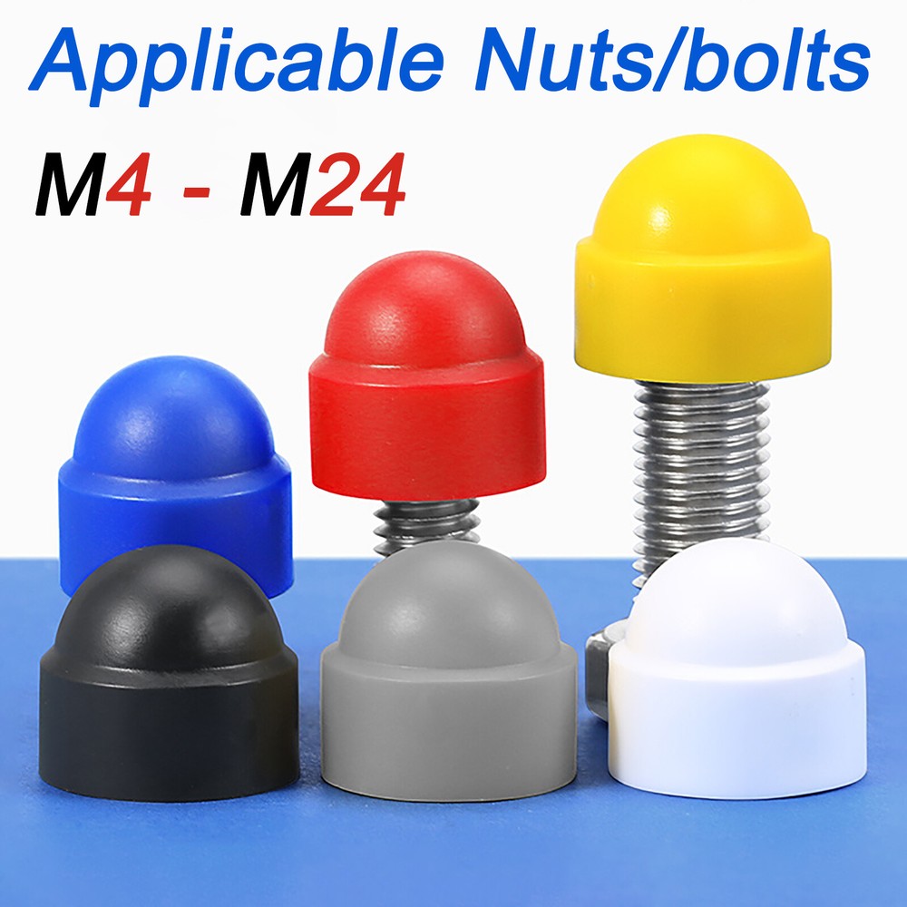 Bolt Nut Protection Caps Cover Hex Screw Plastic hexagonal M4 M5 M6 M8 M10 – M24