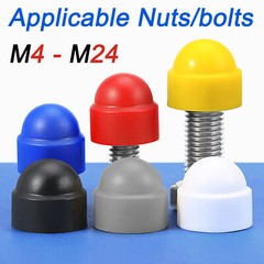 Bolt Nut Protection Caps Cover Hex Screw Plastic hexagonal M4 M5 M6 M8 M10 – M24