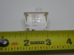 Cherry, Snap-In Panel Mount, Momentary E69-40A, SPDT 10A@250VAC “Lot of 4”