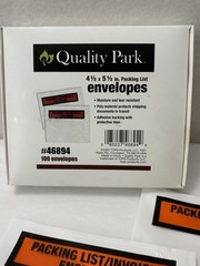 100 Count Quality Park 4.5 X 5.5” Self-Adhesive Packing List Envelopes New (SH1)