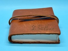 RUSTICO Leather 3.5” x 5.25” Notebook – Byron Nelson Golf School Four Seasons –