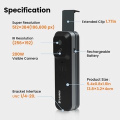 256×192 IR Resolution Imager Camera Wireless Thermal Imaging Camera Handheld