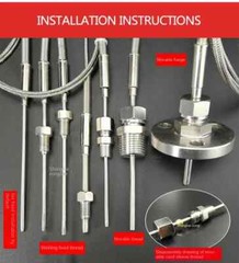 Thermocouple Temperature Sensor 1mm 1.5mm 2mm 3mm 4mm 5mm 6mm 8mm J-Type 600 ℃