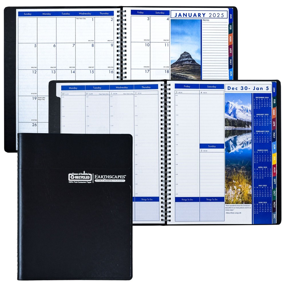2025 273-02 HOD27302 House of Doolittle Earthscapes Weekly Monthly Planner