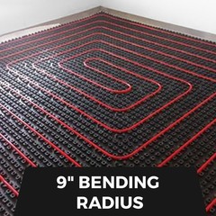 1in Non-Barrier PEX-B Radiant Heating Tubing 300ft Red for Water Plumbing