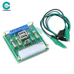 20Pin 24Pin ATX Benchtop Board Computer PC Power Supply Breakout Adapter Module