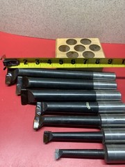 Machinist Tools: 7 Piece 1″ Carbide C-2 Boring Bar Set (NOS) Poland