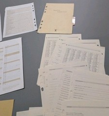Vintage Authentic Louis Vuitton GM Agenda Planner Insert Lot 90s-2000s INCOMPLET