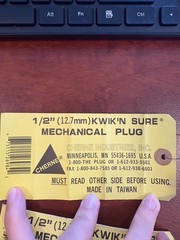 Cherne Kwik ‘N Sure 1/2 in. (12.7mm) Mechanical Plug