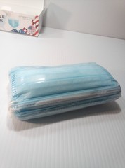 Disposable Face Mask Blue Health & Wellness 3-Ply Non-Medical 25pcs X Bx 14 Bxs