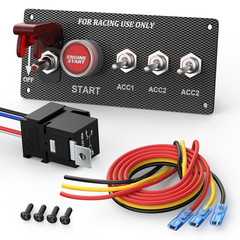 5 in 1 Ignition Switch Panel Boat Toggle Switch Panel DC 12V 30A Racing Switch P