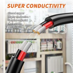50FT 16 Gauge Wire 2 Conductor Electrical Wire,16 AWG Tinned Copper PVC Cable…