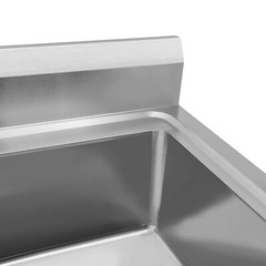 Freestanding 201 Stainless Steel Kitchen Sink With Faucet & Storage Shelf
