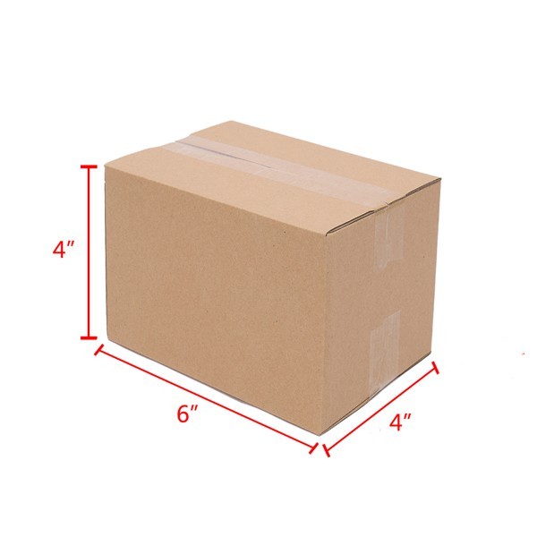 100 6x4x4″ Cardboard Paper Boxes Corrugated Carton Mailing Packing Shipping Box