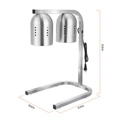 Commercial Food Heat Lamp with 500W Bulbs for Food Restaurant Kitchen