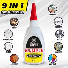 Der Kaiser Medium Cyanoacrylate (CA) Super Glue – 2 oz Bottle