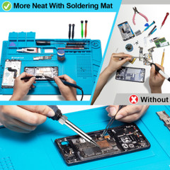 ESD ANTI STATIC MAT MAGNETIC FOR ELECTRICAL REPAIR SOLDER OPENING TOOL KIT PAD