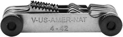 Thread Pitch Gauge SAE & Metric Measures 0.25-5.5mm 4-42 SAE 60° Profile
