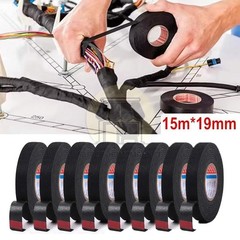 8 Rolls Cloth Tape Wire electrical wiring harness car auto suv truck 19mm*15m