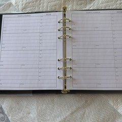 Hallmark Classic Address Book Faux Leather Ringbound Free Shipping