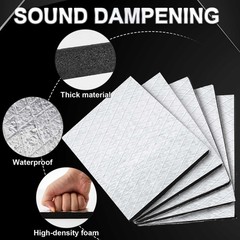 Nuanchu 512mil 11.25 Sq ft 13 mm Thickened 9 x 12 Inch,11.25 ft, Silver