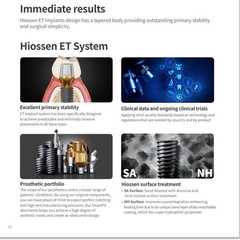 US Dental Straight Abutment Hiossen ET Osstem TS Ti Mini Regular Platform Hex