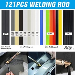 100W Plastic Welding Kit, Plastic Welder Soldering Iron Kit with 121pcs Rods,…