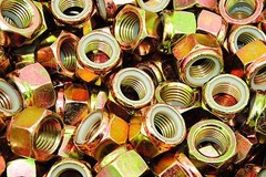 (10) Nyloc Grade 8/C 1″ Hex Locking Nuts 1-8 Yellow Zinc Plated Nylock 8 TPI