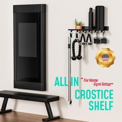 Crostice 1-Tier Floating Shelf 16.75 inches x 6.5 x 3.4 inches, Black
