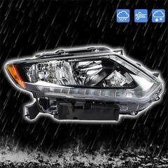 Headlight Assembly for 2014-2016 Rogue Black Housing Right Side 260604BA0A