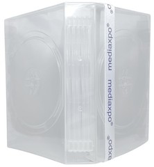 25 Clear 12 Disc DVD Cases & 100 OPP Bags