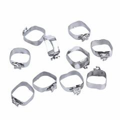80Pcs Dental Ortho 1st Molar Roth.022 Buccal Tube with Bands 35#-39+# Convertibl