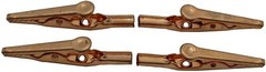 Copper Alligator Clips 4pc 2 in 10 Amp Soldering Heat Sink & Test Wire Connector