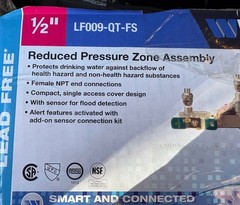 Watts 1/2” LF009-QT-FS Reduced Pressure Zone Assembly