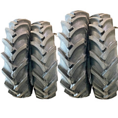4 TIRES (2)- 11.2×24 LUGS, (2) 7-16 LUGS 11.2/24 11224 7X16 2 FRONT 2 REAR TIRES