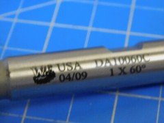 Whitney Tool Co. Carbide Tipped 60° Included Angle Cutter 1.00″ x .3125″ x .500″