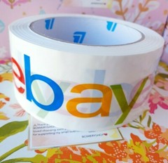 4 Rolls Official eBay Brand Logo Packing Packaging Tape Shipping 2″ x 75 yards