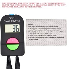 Electronic Tally Counter/Handheld Number Clicker with Lanyard, 4-Digital,Disc…
