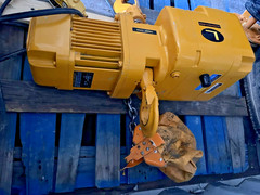 Harrington ER020L 2 Ton 4000LB Electric Chain Hoist 230/460V 3Ph 14 FPM