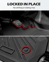1999-2006 Only Crew Cab/Extended Cab All Weather Floor Mats for Chevy Silvera…