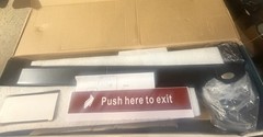 IRONWALLS Door Push Bar Panic Exit Device with Lever, For 28”-40” Doors: 6A1