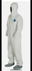 Dupont Tyvek 3XL. TY122S 400 Dispos Coverall attach hood /Boots BOX 25