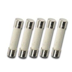 Pack of 5, 5x20mm 500mA 125v/250v Slow Blow Ceramic Fuse, T500ma 0.5A 0.5 amp,